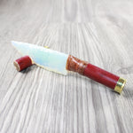 Shotgun Shell Handle Opalite Blade Ornamental Knife #7340 Mountain Man Knife