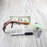 Turkey Foot Handle Opalite Blade Ornamental Knife #9640 Mountain Man Knife