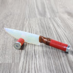 Shotgun Shell Handle Opalite Blade Ornamental Knife #3940 Mountain Man Knife