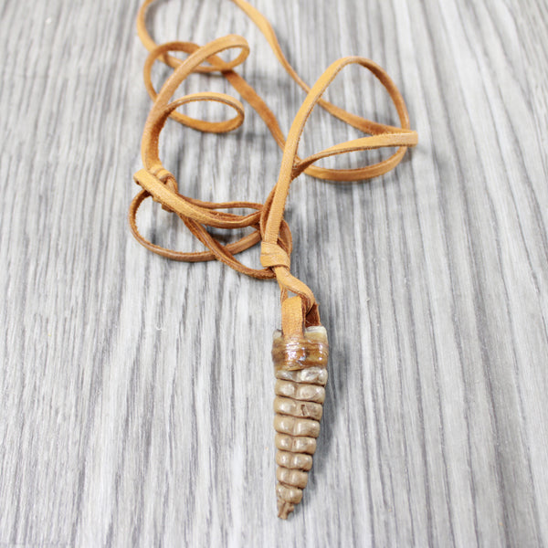 Very Large Rattlesnake Rattle Necklace  #6640 Mountain Man Necklace