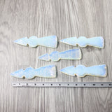 5 Opalite Ornamental Tomahawk Heads #0840  Ax Axe Hatchet