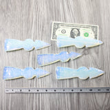 5 Opalite Ornamental Tomahawk Heads #0840  Ax Axe Hatchet