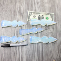 5 Opalite Ornamental Tomahawk Heads #0840  Ax Axe Hatchet