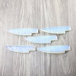 5 Opalite Ornamental Knife Blades  #4840 Mountain Man Knife