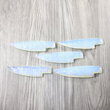 5 Opalite Ornamental Knife Blades  #4840 Mountain Man Knife