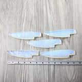 5 Opalite Ornamental Knife Blades  #4840 Mountain Man Knife