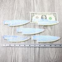 5 Opalite Ornamental Knife Blades  #4840 Mountain Man Knife