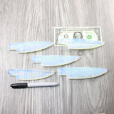 5 Opalite Ornamental Knife Blades  #4840 Mountain Man Knife