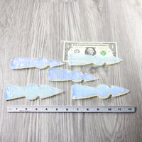 5 Opalite Ornamental Tomahawk Heads #9840  Ax Axe Hatchet