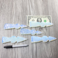 5 Opalite Ornamental Tomahawk Heads #9840  Ax Axe Hatchet