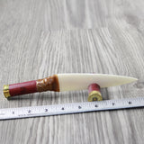 Shotgun Shell Handle Bone Blade Ornamental Knife #3240 Mountain Man Knife