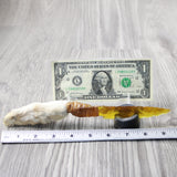 Rabbit Foot Handle Glass Blade Ornamental Knife #1640 Mountain Man Knife