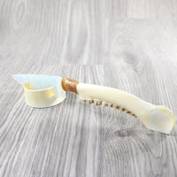 Deer Jaw Handle Opalite Blade Ornamental Knife #8740 Mountain Man Knife