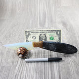 Orthoceras Fossil Handle Opalite Blade Ornamental Knife #8840 Mountain Man Knife