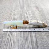 Rabbit Foot Handle Opalite Blade Ornamental Knife #9840 Mountain Man Knife