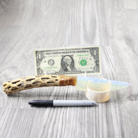 Cholla Cactus Wood Handle Opalite Blade Ornamental Knife #3040 Mountain Man Knife