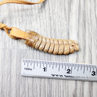 Very Large Rattlesnake Rattle Necklace  #6140 Mountain Man Necklace