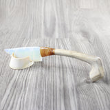 Deer Antler Handle Opalite Blade Ornamental Knife #244-1 Mountain Man Knife