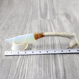 Deer Antler Handle Opalite Blade Ornamental Knife #244-1 Mountain Man Knife