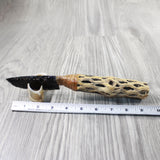 Cholla Cactus Wood Handle Obsidian Blade Ornamental Knife #864-1 Mountain Man Knife