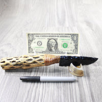 Cholla Cactus Wood Handle Obsidian Blade Ornamental Knife #864-1 Mountain Man Knife