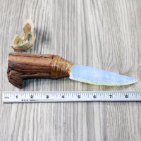 Ghost Wood Handle Opalite Blade Ornamental Knife #864-1 Mountain Man Knife