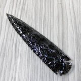 1 Obsidian Ornamental Spearhead  #424-1 Arrowhead