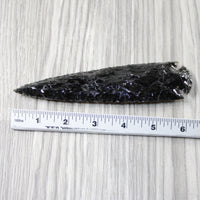 1 Obsidian Ornamental Spearhead  #424-1 Arrowhead