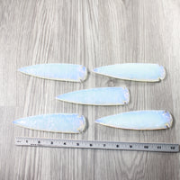 5 Opalite Ornamental Spearheads  #444-1 Arrowhead