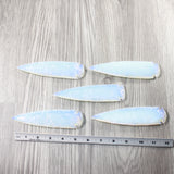 5 Opalite Ornamental Spearheads  #444-1 Arrowhead