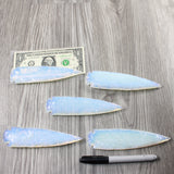 5 Opalite Ornamental Spearheads  #444-1 Arrowhead