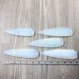 5 Opalite Ornamental Spearheads  #874-1 Arrowhead