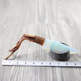 Ghost Wood Handle Opalite Blade Ornamental Knife #324-2 Mountain Man Knife