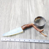 Ghost Wood Handle Opalite Blade Ornamental Knife #324-2 Mountain Man Knife