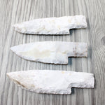 3 Stone Ornamental Knife Blades  #344-2  Mountain Man Knife