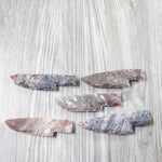 5 Stone Ornamental Knife Blades  #394-2  Mountain Man Knife