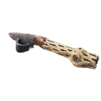 Cholla Cactus Wood Handle Stone Blade Ornamental Knife #304-2 Mountain Man Knife