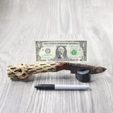 Cholla Cactus Wood Handle Stone Blade Ornamental Knife #304-2 Mountain Man Knife