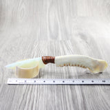 Deer Jaw Handle Opalite Blade Ornamental Knife #834-2 Mountain Man Knife