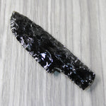 1 Small Obsidian Ornamental Knife Blade  #564-1  Mountain Man Knife