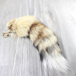 1 Red Fox Tail Key Ring #174-2  Taxidermy Keychain Tassel Bag Tag