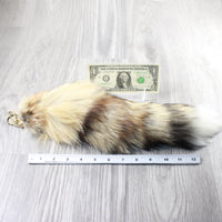 1 Red Fox Tail Key Ring #174-2  Taxidermy Keychain Tassel Bag Tag