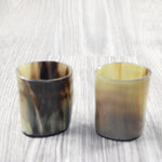 2 Small Horn Glasses #324-2 Medieval Tankard Double Shot Glass