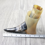 1 Polished Cow Horn Plus Stand #234-2 Medieval Tankard