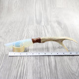 Deer Antler Handle Opalite Blade Ornamental Knife #234-2 Mountain Man Knife