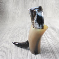 1 Polished Cow Horn Plus Stand #174-2 Medieval Tankard