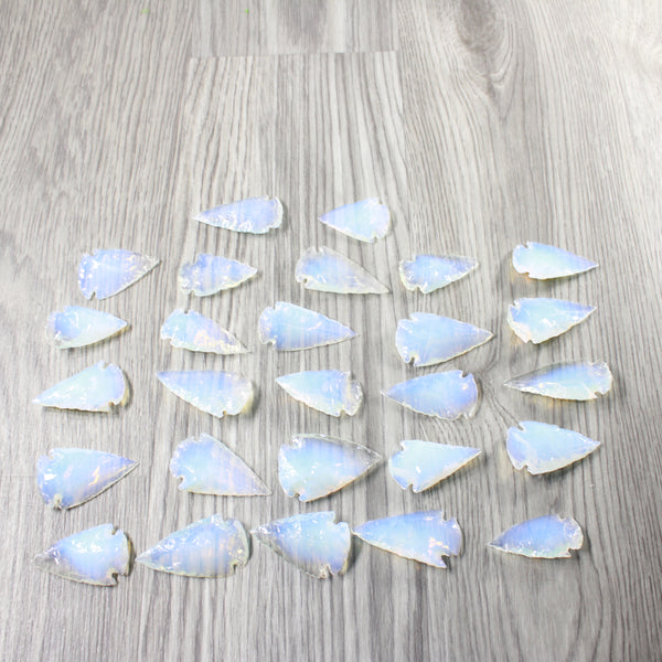 25 Large Opalite Ornamental Arrowheads  #074-2 Arrowhead