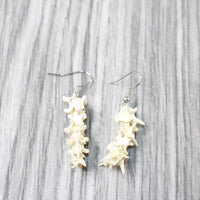 Rattlesnake Vertebrae Earrings  #474-2  Mountain Man Earrings