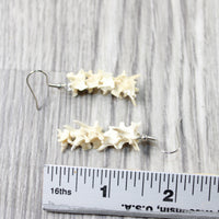 Rattlesnake Vertebrae Earrings  #474-2  Mountain Man Earrings