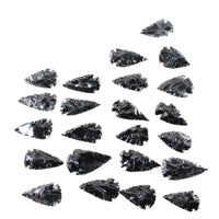 25 Large Obsidian Ornamental Arrowheads  #974-2  Spearhead